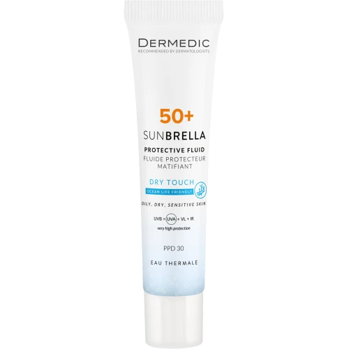 Dermedic Sunbrella Matujący krem ochronny SPF50+, 40 ml - Do cery tłustej i mieszanej