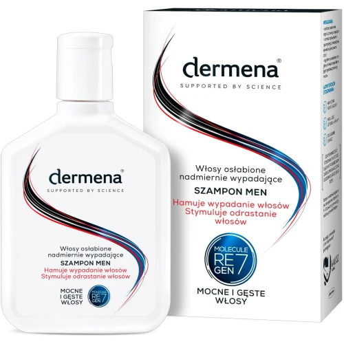 Dermena Men, szampon dla mężczyzn, 200 ml - Hamuje wypadanie włosów