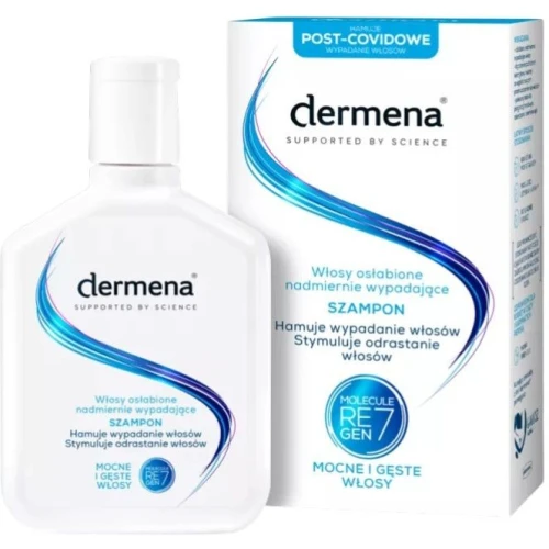 Dermena, szampon do włosów osłabionych i wypadających, 200 ml - Hamuje wypadanie i stymuluje odrastanie włosów