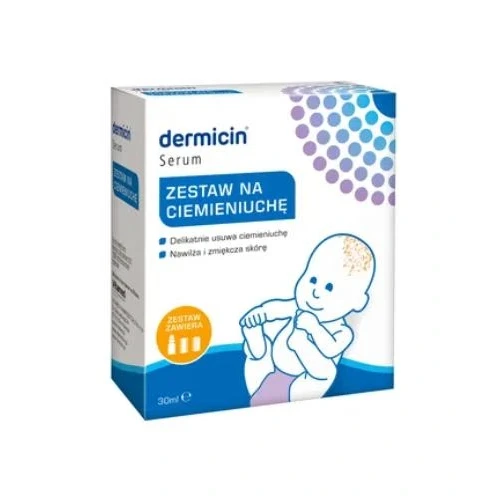 Dermicin zestaw na ciemieniuchę, 30 ml - Skuteczna i bezpieczna kuracja dla niemowląt