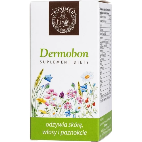 Dermobon, 30 kapsułek - Z witaminami B oraz krzemem, cynkiem, jodem i selenem
