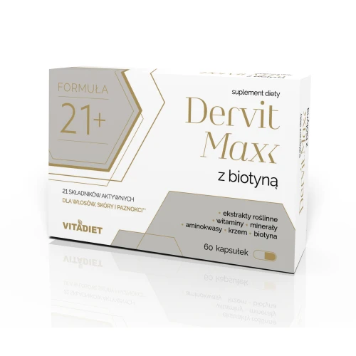 Dervit Max z Biotyną, 60 kapsułek