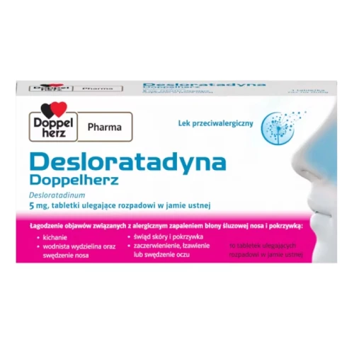 Desloratadyna Doppelherz 5 mg, 10 tabletek
