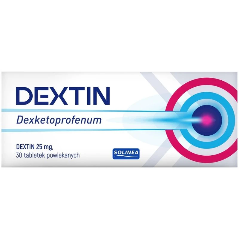 Dextin 25 mg, 30 tabletek - Lek przeciwbólowy 