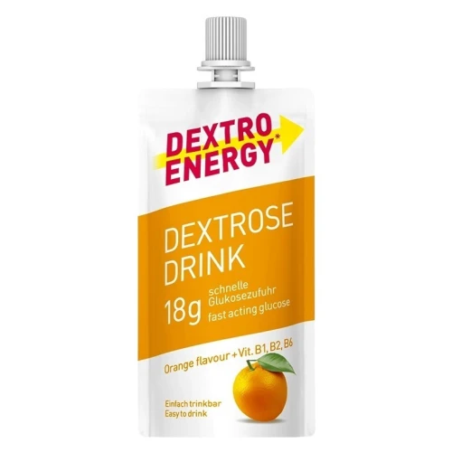 Dextro Energy Płynna glukoza o smaku pomarańczowym, 50 ml - Szybkie źródło energii. Zawiera dekstrozę i witaminy z grupy B.