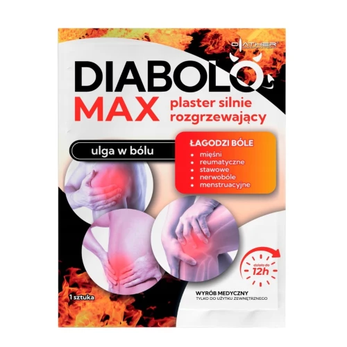 Diabolo Max Plaster silnie rozgrzewający, 1 sztuka