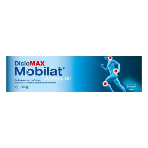 DicloMax Mobilat 23,2 mg/g żel, 100 g - Do stosowania miejscowego w przypadku bólu po urazach