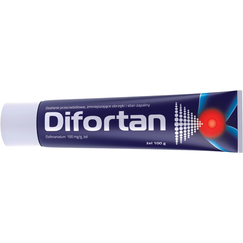 Difortan żel, 100 g  - Przeciwbólowy oraz zmniejszający obrzęk i stan zapalny