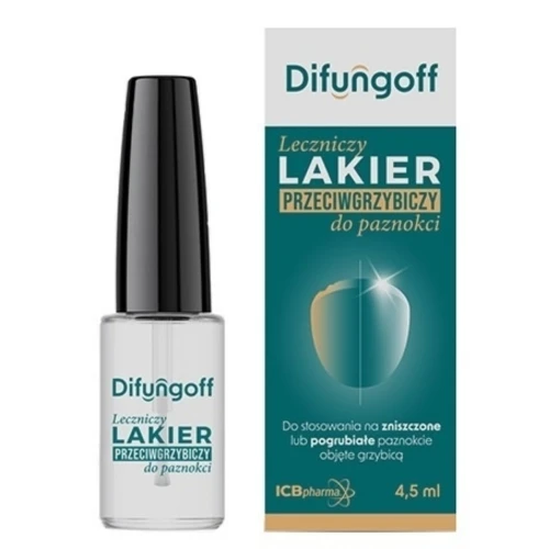 Difungoff Lakier przeciwgrzybiczy do paznokci, 4,5 ml - Prosta aplikacja i trwała ochrona