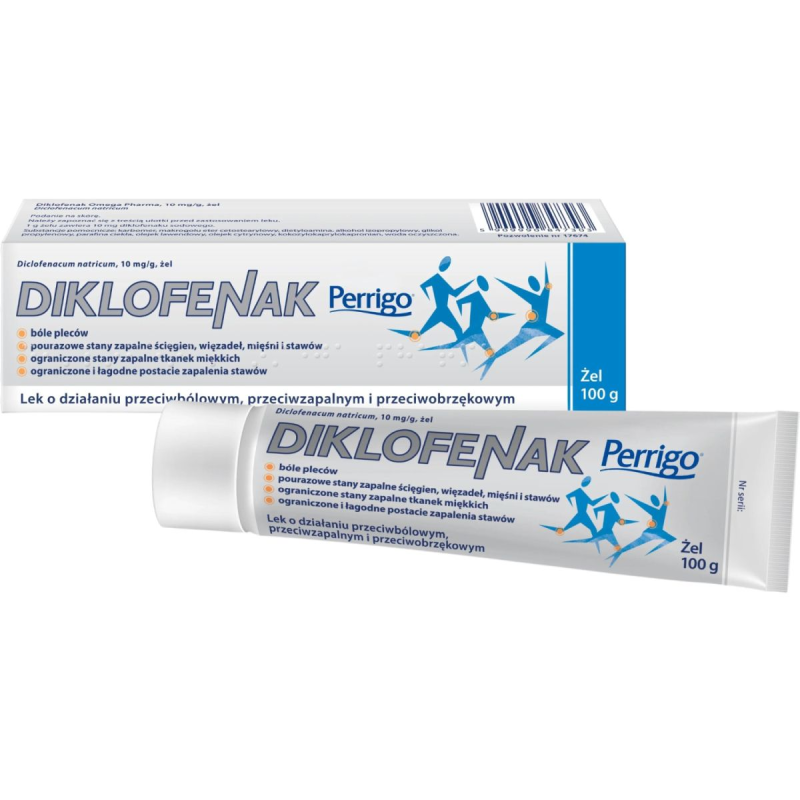 Diklofenak Perrigo żel, 100g - Żel przeciwbólowy i przeciwzapalny