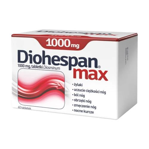 Diohespan Max 1000 mg, 60 tabletek - Diosmina w tabletkach