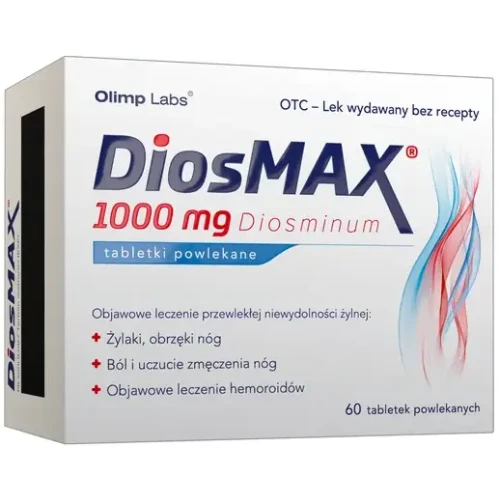 DiosMax 1000 mg, 60 tabletek - Codzienne wsparcie dla układu żylnego