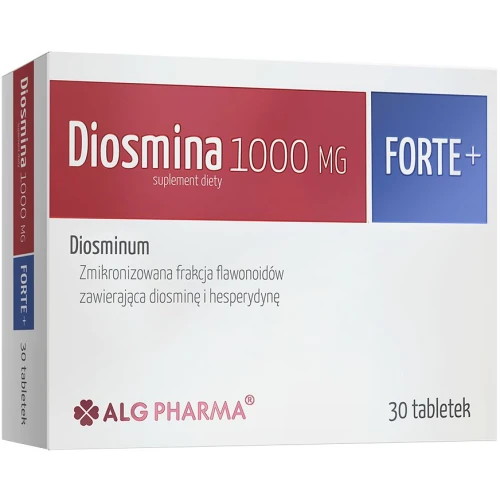 Diosmina 1000 mg Forte +, 30 tabletek - Diosmina z hesperydyną