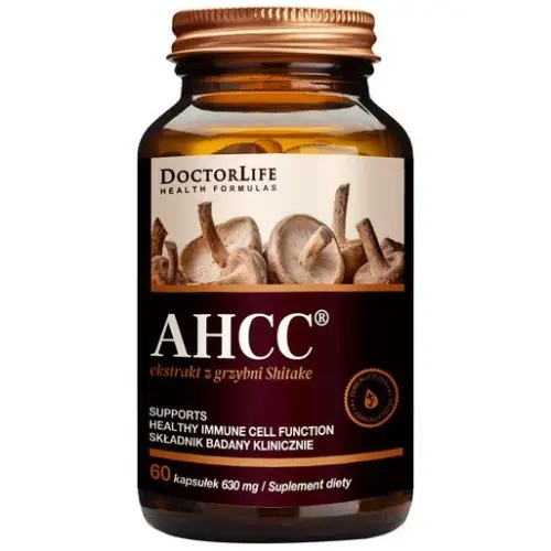 Doctor Life AHCC, 60 kapsułek - Ekstrakt z grzybni shitake