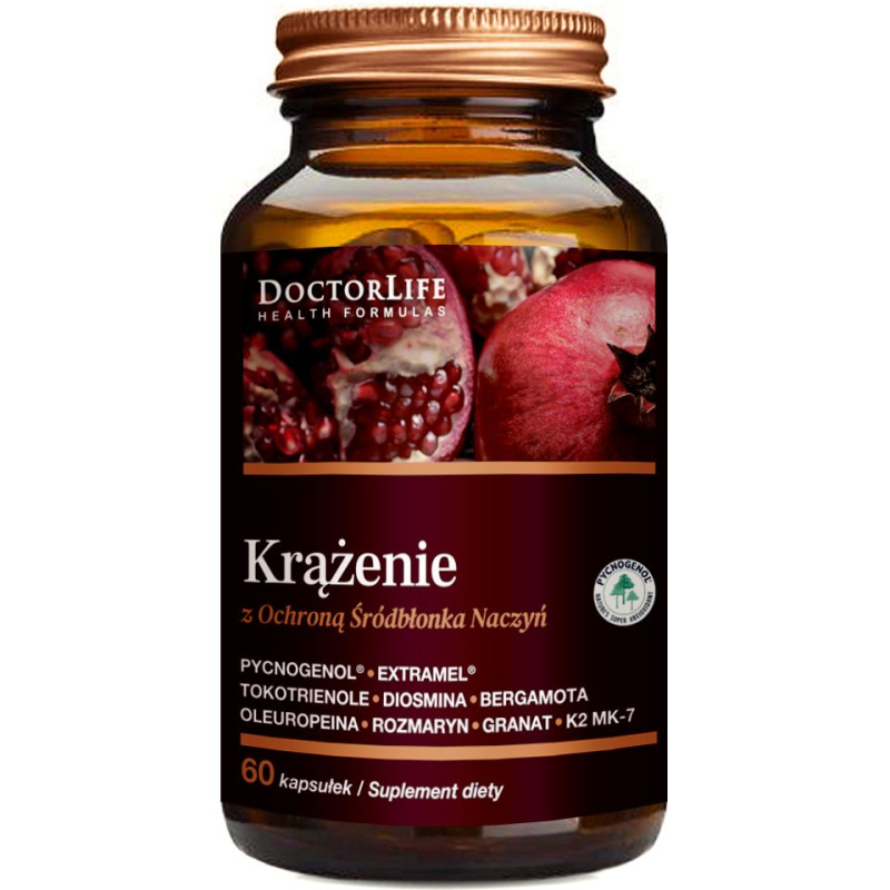 Doctor Life Krążenie, 60 kapsułek - Ekstrakty roślinne wspierające serce i naczynia krwionośne