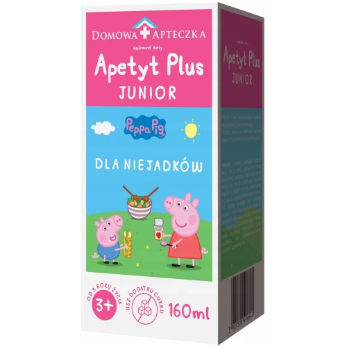 Domowa Apteczka Apetyt Plus Junior, 160 ml - Kompozycja składników roślinnych i witamin z grupy B