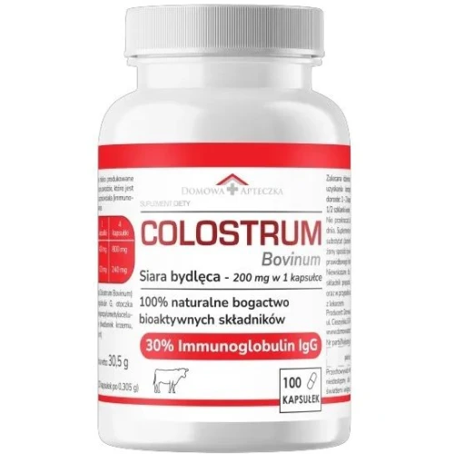 Domowa Apteczka Colostrum Bovinum, 100 kapsułek