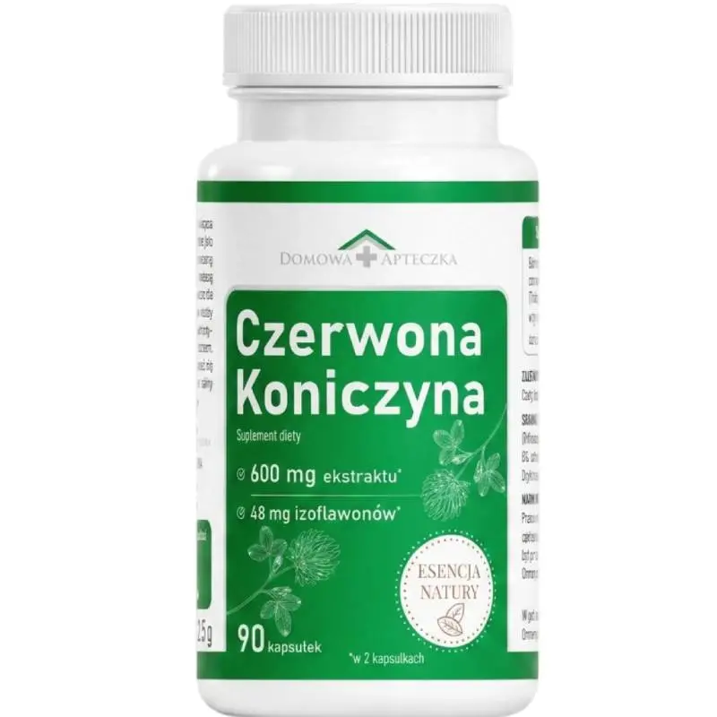 Domowa Apteczka Czerwona Koniczyna, 90 kapsułek - Naturalne fitoestrogeny dla kobiet w okresie menopauzy