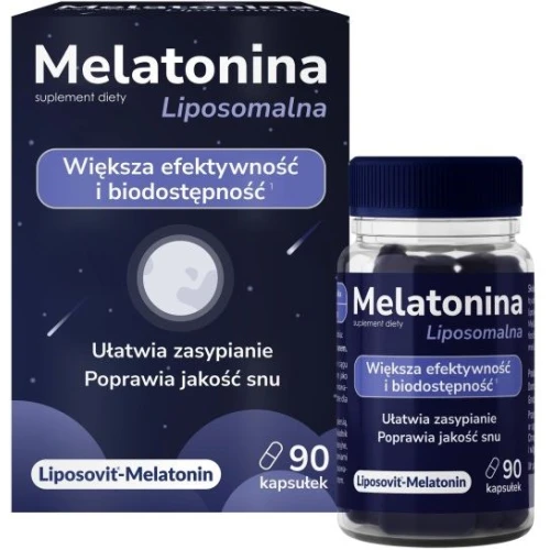 Domowa Apteczka Melatonina Liposomalna, 90 kapsułek - Melatonina na sen