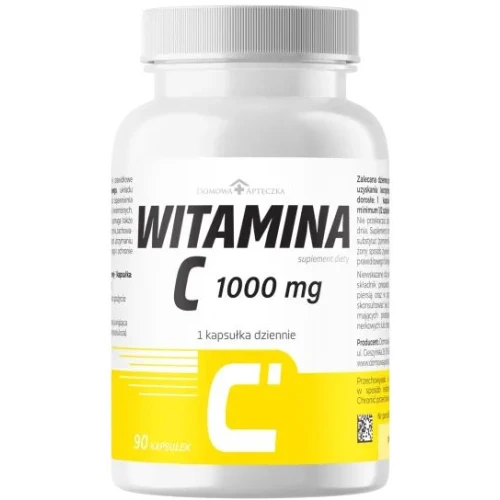 Domowa Apteczka Witamina C 1000 mg, 90 kapsułek - Wysoka dawka witaminy C w 1 kapsułce