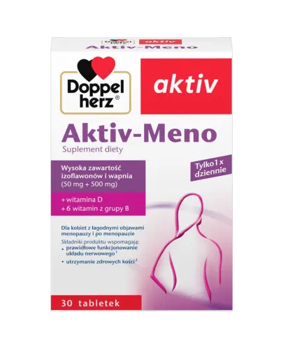 Doppelherz Aktiv-Meno, 30 tabletek - Dla kobiet z objawami menopauzy i po menopauzie