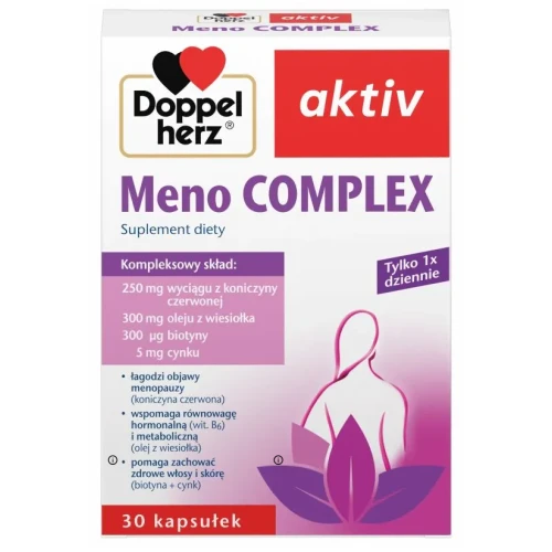 Doppelherz Aktiv Meno Complex, 30 kapsułek - Dla kobiet po 40. roku życia