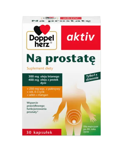 Doppelherz Aktiv Na prostatę, 30 kapsułek - Suplement diety dla mężczyzn
