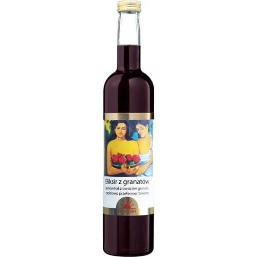 Dr. Jacob's Eliksir z grantów, płyn 500 ml - Koncentrat soku i miąższu z owoców granatu