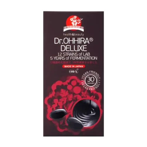 Dr. Ohhira Deluxe, 30 kapsułek - Kompleks 12 szczepów bakterii kwasu mlekowego z dużą ilością błonnika