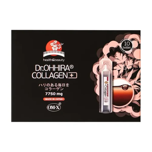 Dr. Ohhira Collagen+, kolagen do picia, 10 ampułek - Japoński kolagen do picia, pomaga zachować jędrną skórę, mocne włosy i zdrowe stawy