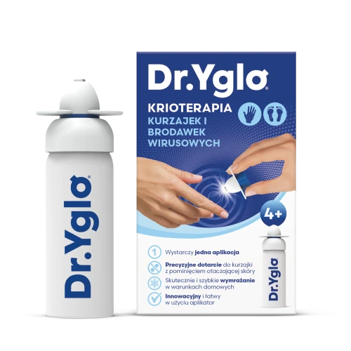 Dr. Yglo Krioterapia kurzajek i brodawek wirusowych, 50 ml - Łatwy w użyciu i szybko działający