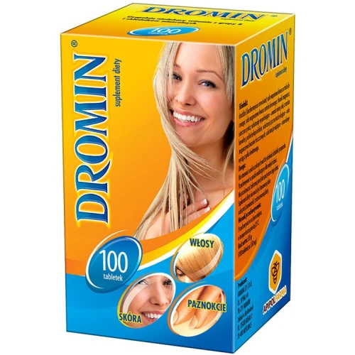 Dromin, 100 tabletek - Drożdże bogate w witaminy z grupy B