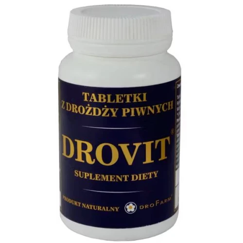 Drovit Tabletki z drożdży piwnych, 200 tabletek - Źródło witamin z grupy B