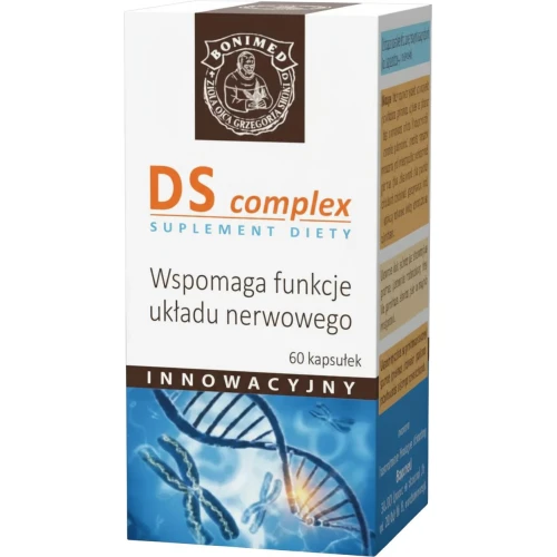 DS complex, 60 kapsułek - Z wyciągami ziołowymi, które wspierają funkcje układu nerwowego