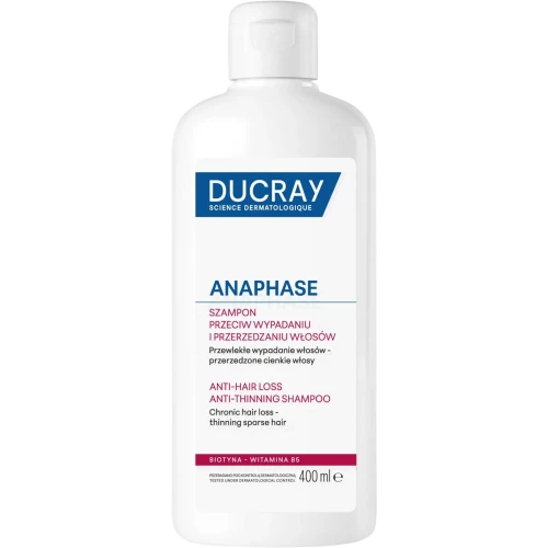 Ducray Anaphase,, szampon do włosów wypadających, 400 ml - Pzreciw wyadaniu i przerzedzaniu włosów