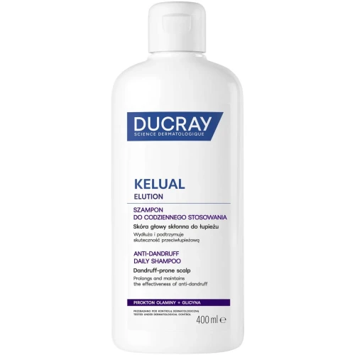 Ducray Elution Szampon przywracający równowagę skórze głowy, 400 ml - Delikatny szampon przywracający równowagę skórze głowy