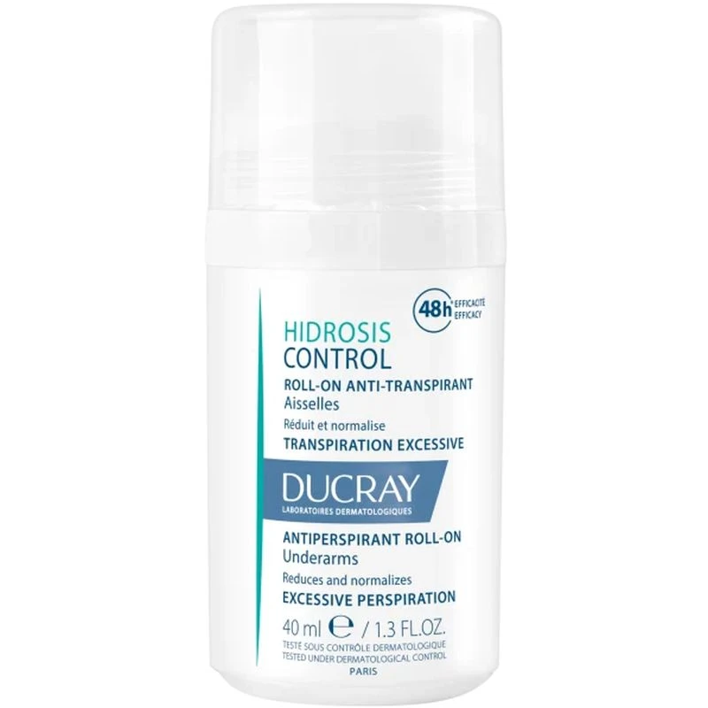 Ducray Hidrosis Control Antyperspirant w kulce, 40 ml - Pochłania wilgoć, neutralizuje zapachy i oczyszcza skórę