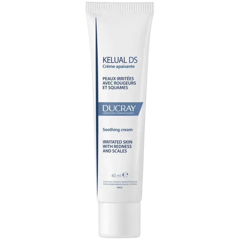 Ducray Kelual DS, krem kojący, 40 ml - Do skóry podrażnionej, zaczerwienionej i łuszczącej się