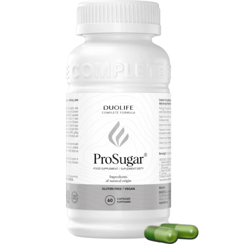 DuoLife ProSugar, 60 kapsułek - Wsparcie metabolizmu węglowodanów i utrzymania prawidłowego poziomu glukozy