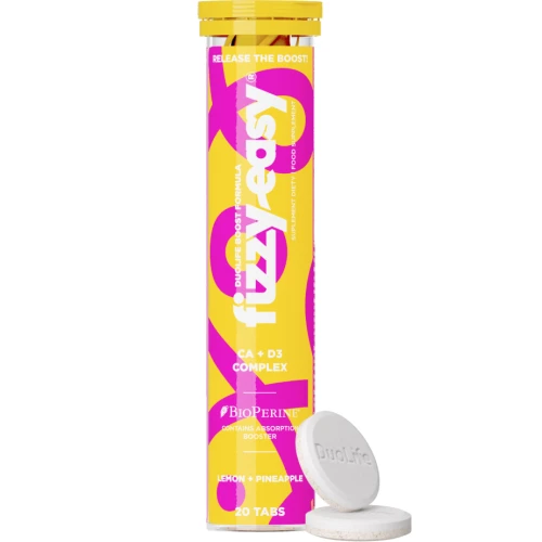 DuoLife Fizzy Easy Ca + D3 Complex, 20 tabletek musujących - Z wapniem i witaminą D3