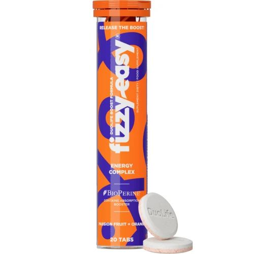 DuoLife Fizzy Easy Energy Complex, 20 tabletek musujących - Wsparcie energii, koncentracji i witalności