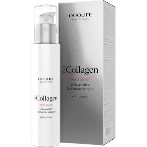 DuoLife Pro Collagen Maska do twarzy, 50 ml - Nawilża, ujędrnia i zmniejsza widoczność zmarszczek