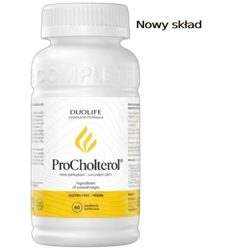 DuoLife ProCholterol, 60 kapsułek - Naturalny ekstrakt z czosnku, amli i bergamoty