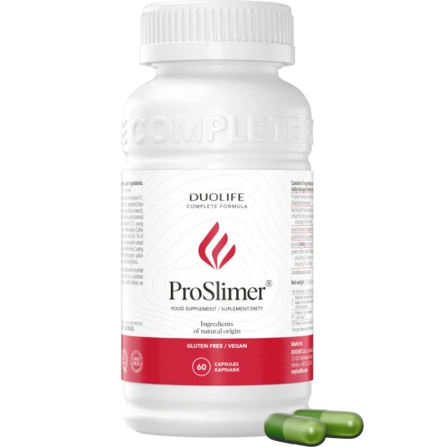 DuoLife ProSlimer, 60 kapsułek - Z guaraną, zieloną kawą i ekstraktami roślinnymi wspierającymi dietę i metabolizm