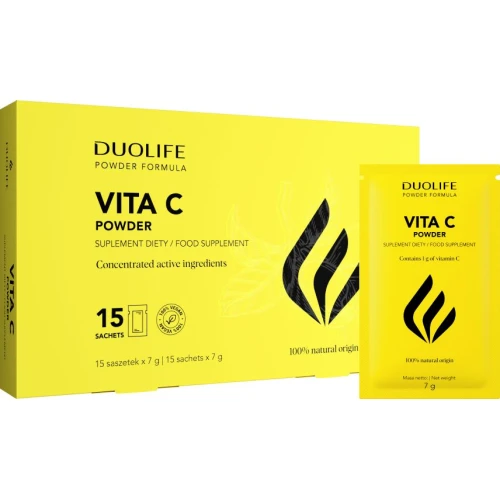 DuoLife Vita C Powder, 15 x 7g - Z naturalną witaminą C - dla wsparcia odporności