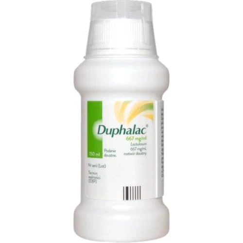 Duphalac, 667 mg/ml, roztwór doustny, 150 ml  - Roztwór laktulozy, wspomaga leczenie objawowe zaparć