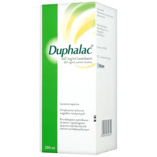 Duphalac, 667 mg/ml, roztwór doustny, 300 ml - Roztwór laktulozy, wspomaga leczenie objawowe zaparć