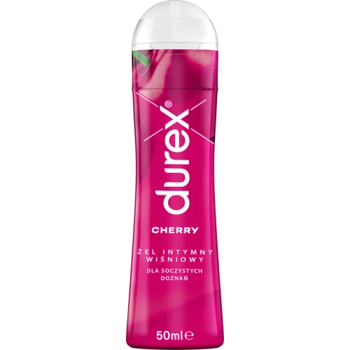 Durex Cherry żel intymny wiśniowy, 50 ml - Nawilża – zwiększa przyjemność z odkrywania seksu