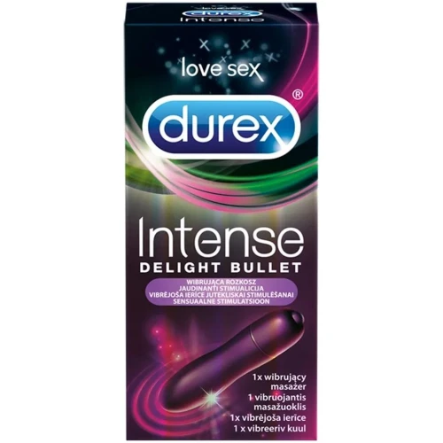 Durex Intense Delight Bullet Wibrująca Rozkosz Masażer intymny, 1 sztuka - Gadżet erotyczny dla kobiet