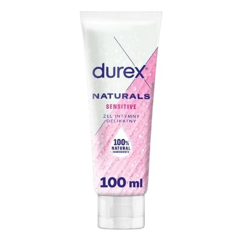 Durex Naturals Sensitive żel intymny, 100 ml - Delikatny nawilżający lubrykant